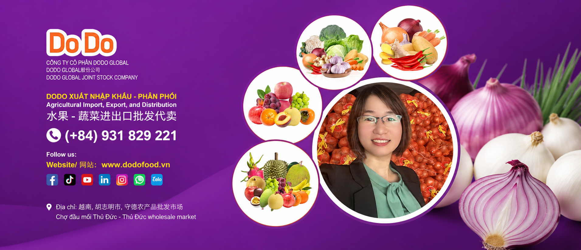 Nông sản tươi DoDo Food — sản phẩm thật